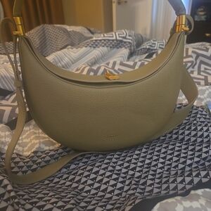 Songmont Olive Green Crescent Bag